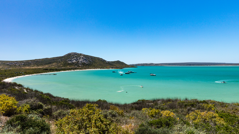 A,Scenic,View,Of,The,Turquoise,Water,Of,Langebaan,Lagoon