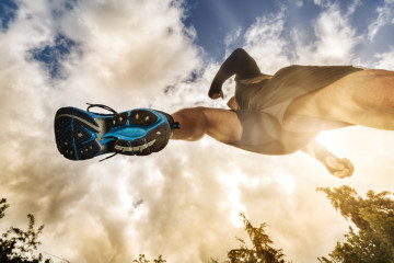 Outdoor,Cross-country,Running,Low,Angle,View,Under,Runner,Concept,For