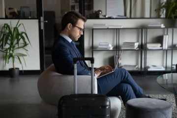 Wasting,No,Time.,Focused,Young,Businessman,Corporate,Worker,Being,On