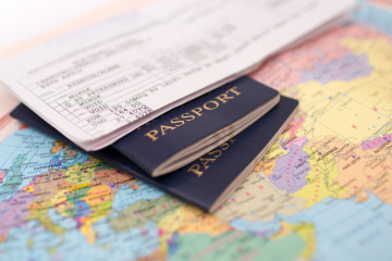 Passport,On,Map