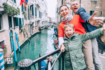 Madly,Happy,Family,Take,A,Selfie,Photo,On,The,One