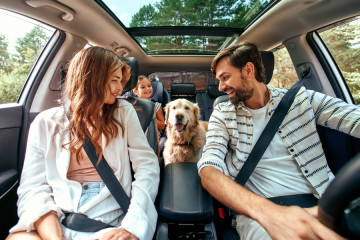 The,Whole,Family,Is,Driving,For,The,Weekend.,Mom,And