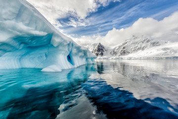 Iceberg,Floats,In,Andord,Bay,On,Graham,Land,,Antarctica