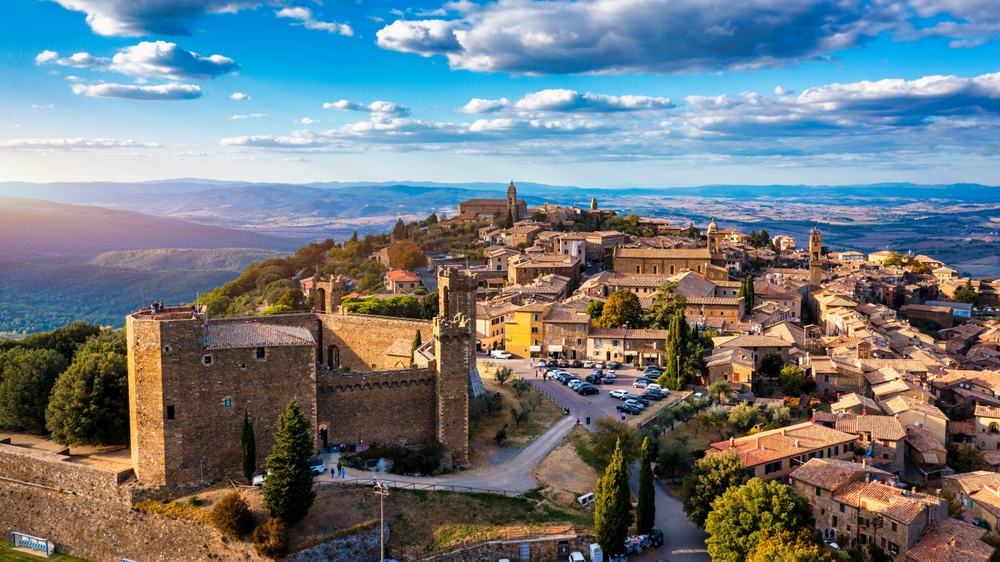 View,Of,Montalcino,Town,,Tuscany,,Italy.,The,Town,Takes,Its