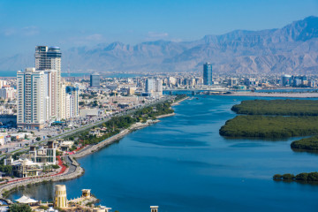 Aerial,View,Of,Ras,Al,Khaimah,,United,Arab,Emirates,North