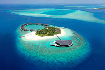 Aerial,View,Of,Kudadhoo,Maldives.,Private,Island.,One,Of,The