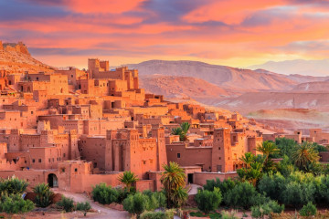 Ait-ben-haddou,,Ksar,Or,Fortified,Village,In,Ouarzazate,Province,,Morocco.,Prime