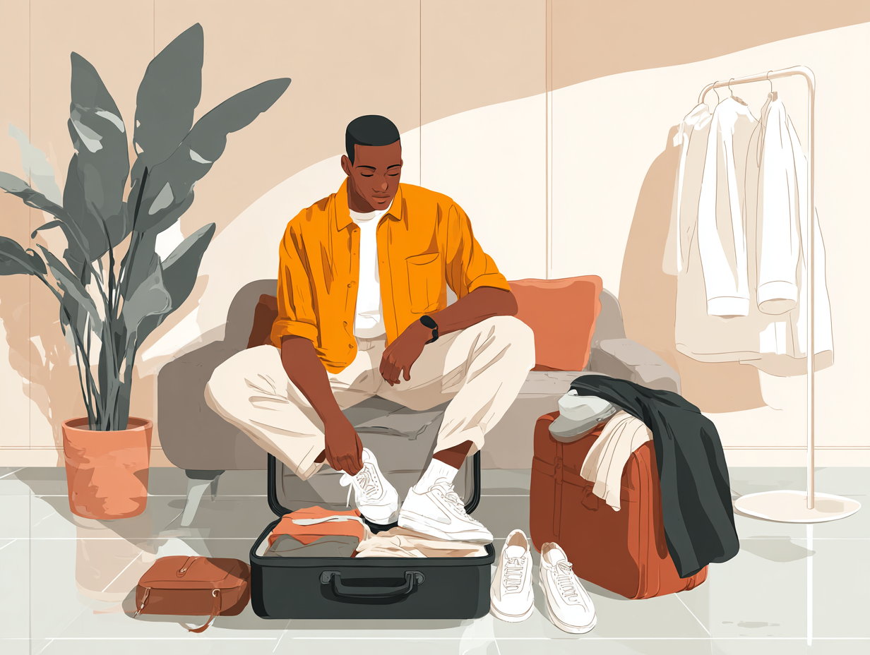 Which is the most efficient folding method to pack for travel