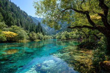 Which Lake is known as the Five Flower Lake