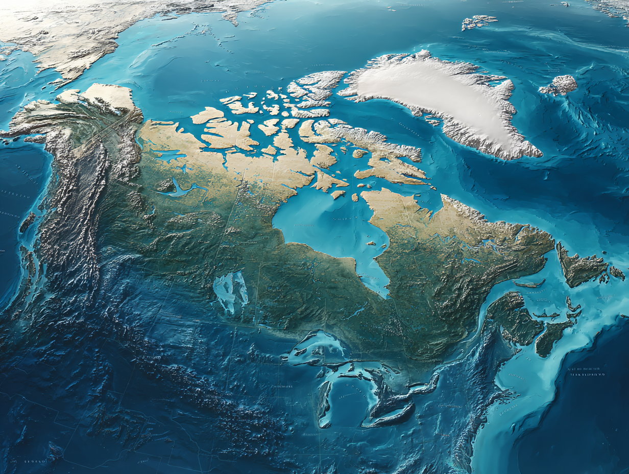 Seven countries with the longest coastlines